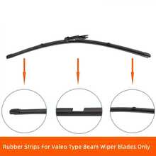 1PC Rubber Strip Valeo Type Wiper Blade Natural Rubber Strip Replacement 16"17"18"19"20"21"22"24"26"28"30"32" Automotive Parts - 1PC - View 2