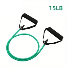 1pc Resistance Band, Portable Home Gym Accessories With Door Anchor, Handles, Carry Bag And Ankle Straps - Multicolor - View 6