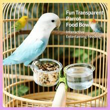 1 Bộ - Bộ máng ăn và máng uống bằng acrylic chịu lực cao dành cho vẹt | Hệ thống máng ăn/uống nước tách rời không để lại cặn, có kẹp để cố định máng, bát dễ vệ sinh cho vẹt đuôi dài, vẹt mào và các loài chim nhỏ đến trung bình. - Thích hợp cho các cột có đường kính 1,5cm trở xuống. - Xem 1