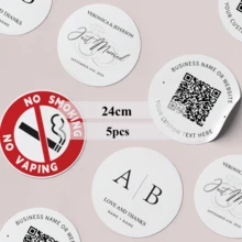 4-26cm Customized QR Code Stickers, Personalized Stickers With QR Code And Text, Suitable For Business Social, Party Gifts, Restaurants, Cafes, Ideal Packaging Labels For Merchants, Customized Business Social QR Code Stickers - Round - View 14