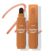 ETUDE Dear Darling Marker Tint Mocha Brown 3.5g - Gradient Lip Tint, Soft Blurring Lip Color, Lightweight Buildable Lip Makeup, Korean Daily Lip Tint, Natural Looking Lip Stain - 12 Nâu Mocha - Xem 1