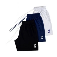 KIT OF 3 SHORT-ON RUNNING SPORTS MADE OF LIGHTWEIGHT, STRETCH, DRY-FIT ELASTANE AND FOOTBALL, RUNNING, AND CYCLING - 黑色,藍色和白色 - 查看 1