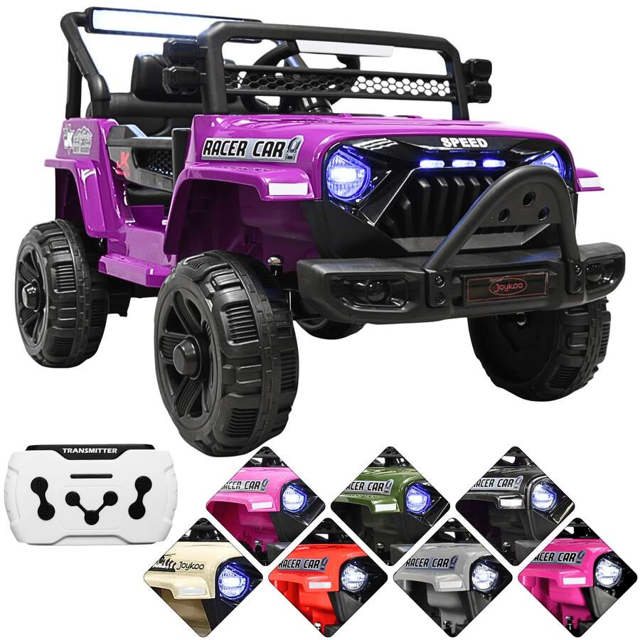 Joykoo Camioneta Montable Electrica para Niños Control Remoto 12v - Morado - Ver 1