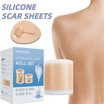 Silicone Scar Film, Silicone Scar Tape Roll, Reusable, Professional Scar Removal Film, Used For Cesarean Section, Burns, Waterproof