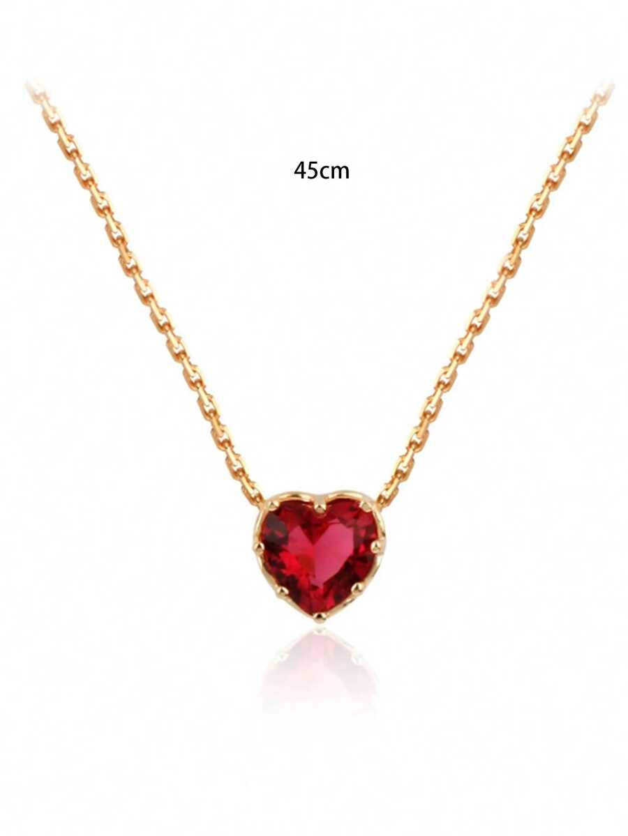 1 chiếc dây chuyền mặt hình trái tim nhỏ nhắn, tinh tế bằng bạc Sterling S925, kiểu dáng ngọt ngào và thanh lịch, hoàn hảo cho Ngày Valentine, các bữa tiệc, đám cưới, phụ kiện thiết yếu cho lời cầu hôn và lễ đính hôn của phụ nữ, món quà trang sức tinh tế. - Yêu - Xem 1
