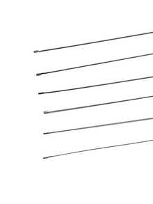 5 chiếc kim xâu hạt dài 26cm bằng thép không gỉ, thiết kế xỏ lỗ bên hông, thân thiện với người mới bắt đầu, thích hợp để làm đồ trang sức, vòng tay, vòng cổ, mặt dây chuyền và các sản phẩm thủ công xâu hạt khác. - Móc đan pha lê - Xem 7