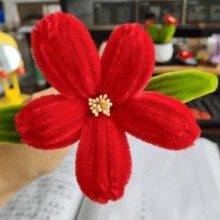 100支/包 2毫米人造花蕊，家居花艺装饰，手工仿真花粉，珍珠粉，适用于圣诞节、婚礼花艺布置、剪贴簿和婚礼装饰 - 彩色 - 查看 5