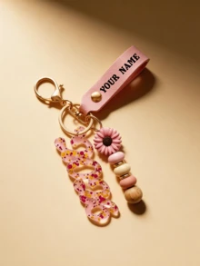 Custom Name Acrylic Keychain Personalized Graduation Souvenir Sunflower Keyring For Bag Backpack - Multicolor - View 12