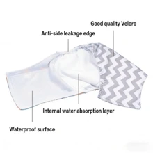 2pcs Dog Belly Bands, Mesh Lining, Small Dog Abdomen Wrap, Leak-Proof, Washable & Reusable, Puppy Diapers, S/M/L/XL - Multicolor - View 2