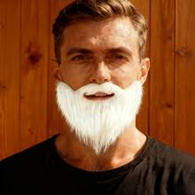 1件/套趣味假胡子道具 - 可修剪长胡子 - 男士搞笑胡须伪装化妆配饰 - 酷炫隐形胡须套装，男士时尚假胡子恶搞礼物 - 彩色 - 查看 3