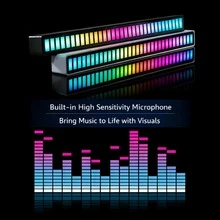Soulpunk RGB 可充电声控灯,声控拾音器,音乐节奏灯光,创意炫彩 LED 环境灯,15 种模式,音乐同步,32 位音频频谱,适用于汽车内饰、电脑桌面、客厅、派对、调音室、录音室等场所,是送给男友、女友、男士、女士、母亲节、教师节的理想礼物。 - 多色 - 查看 3