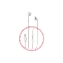 REMAX RM-10 有线入耳式耳机，马卡龙渐变色外观，Type-C/3.5mm 智能接口，符合人体工学的舒适佩戴体验，三键线控高清麦克风，兼容苹果/华为/小米手机，享受无损通话和音乐 - 查看 11