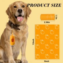 Pet rhythm 630 túi đựng chất thải cho chó có mùi hương cam quýt - Kích thước cực lớn 13"X9" (20cm x 23cm), chống rò rỉ, có hộp đựng, thích hợp cho chó đi dạo và vệ sinh cho mèo. - Xem 9