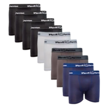 Red Nose Kit 10 Cueca Boxer Microfibra - Azul - Visão 5