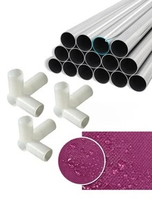 1 Pieza de Zapatera Con Cubierta de Tela, 9 Niveles, Estructura de Metal, al Azar - Multicolor - Ver 5