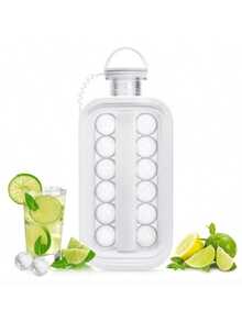 2-In-1 Foldable Cube Ice Cube Tray, Grid Design Silicone Ice Cube Mold, Suitable For Home, Travel, Graduation Season Ice Cube Supplies - Multicolor - View 4