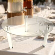 7.87 Inch Glass Drink Dispenser With Transparent Acrylic Stand, Suitable For Parties, Water Dispenser, Plant Stand, Cake Stand, Etc. - View 2