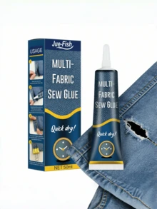织物修补胶，服装专用胶水，适用于印花、裤子、鞋垫、牛仔裤、织物破洞等各种纺织品粘合。 - 織物縫補膠50ml - 查看 1