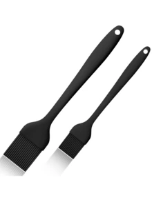 Bộ 2 cọ phết bánh bằng silicon chịu nhiệt - Dùng để phết dầu, nước sốt, bơ, nướng, BBQ và ướp, an toàn khi rửa bằng máy rửa chén (Màu đỏ) - Xem 11