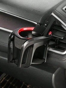 Soporte para taza de coche multifunción, soporte ajustable para taza y teléfono de la rejilla de ventilación, se adapta a teléfonos de hasta 7.2 pulgadas y botellas de 7.5 cm, operación con una sola mano - Soporte para teléfono - Ver 12