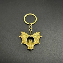 1 pieza Llavero colgante con forma de murciélago de aleación de zinc con estilo gótico retro europeo y americano, accesorio de moda para bolso, regalo único para fiesta - Multicolor - Ver 6