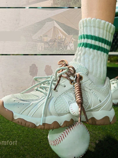 CAMEL CROWN 德国户外训练鞋，春季休闲厚底增高运动鞋，女士运动鞋