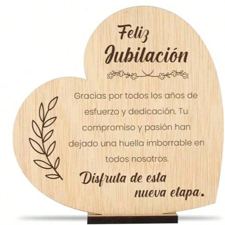 Wooden Retirement Card In Spanish. Unique Retirement Gift For Men, Women, Colleagues, Chefs, Friends, Teachers (Retirement) - A - View 1