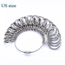 KLONKEE 4/2/1 Piece Ring Sizer Tool Set, US-UK 4-In-1 Alloy Measuring Rod - US/UK/EU Ring Size - 0-17 US Finger Size Measure Tape With Axis And Ring Size Scale, Suitable For Jewelry Size Measurement - Multicolor - View 13
