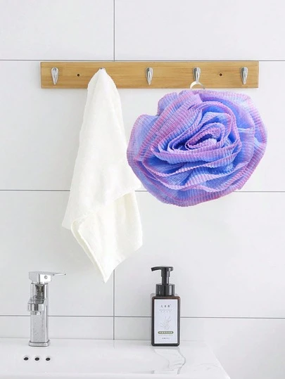 Colorful Bubble Bath Sponge, Wrinkled Rose Bubble Bath Sponge, Bubble Bath Ball, Unisex Super Soft Exfoliating Bath Sponge - Luxurious Foam, Deep Cleansing - Premium Mesh Bath Ball Set.