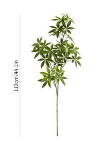 1/2/3 件装仿真桂花植物，高 112 厘米，适用于墙面、客厅、卧室、婚礼、派对装饰、桌面摆设、家居、桌面、厨房、婚礼、餐桌、中心装饰、办公室、花园、户外、房屋、庭院装饰，四季皆宜。 - 綠色 - 查看 3