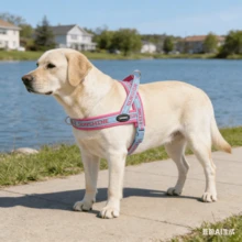 时尚可调节字母编织狗狗胸背带 - 防勒、防逃脱、快拆扣、防拉扯设计 - 适合跑步和散步，适合小型、中型和大型犬 - 彩色 - 查看 12