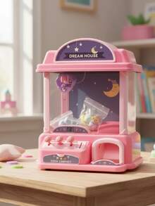 Mini Máquina De Garra Para Niños Con Música | Juego Interactivo Con Peluches Incluidos - Rosa - Ver 5