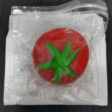 创意番茄挤压玩具，减压软绵绵逼真水果玩具 - 彩色 - 查看 6
