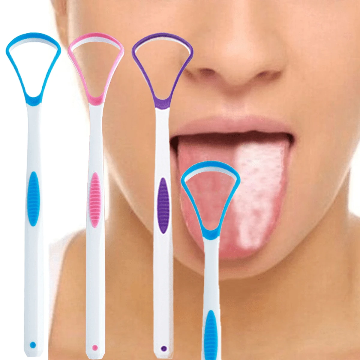 1 dụng cụ làm sạch lưỡi hai mặt, trợ thủ đắc lực cho việc chăm sóc răng miệng nhẹ nhàng! Một mặt có các núm silicon mềm mại giúp mát-xa nhẹ nhàng bề mặt lưỡi và loại bỏ mảng bám nhẹ; mặt còn lại có đầu cạo cong giúp loại bỏ hiệu quả cặn bám trên lưỡi. Thiết kế tác động kép, giải pháp một bước giúp loại bỏ hơi thở hôi và mảng bám dày trên lưỡi. Định nghĩa lại việc chăm sóc răng miệng bằng cách vượt xa các phương pháp làm sạch đơn lẻ. - Nhiều màu - Xem 1