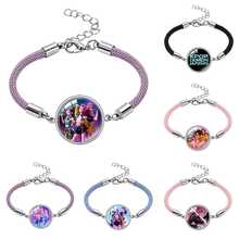 Hasbro K-Pop Huntress Print Charm Justerbart Flätat Reparmband, Anime Fan Smycken Gåva - Multifärgad - Visa 1