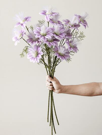 1支人造花，人造柿子和玉苹果，75厘米/29.52英寸，适用于家居装饰、办公室装饰、派对装饰、新娘装饰、餐桌中心装饰、婚礼装饰、春季装饰、节日装饰、浴室装饰、客厅装饰、卧室装饰、手工DIY花束、花园装饰、夏季装饰、玫瑰