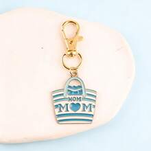 6pcs Mother's Day Flower & Letter Enamel Keychains, Appreciation Gifts For Mothers, Wives - Multicolor - View 13