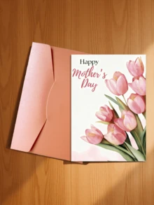 2 tấm thiệp chúc mừng Ngày của Mẹ kèm phong bì, thiết kế hoa lá sáng tạo và lời nhắn nhủ đầy trân trọng: "Người phụ nữ xinh đẹp nhất, tình yêu không bao giờ đến muộn. Hoa tulip hồng" "Lời tỏ tình lãng mạn nhân Ngày của Mẹ, dịu dàng và thanh lịch; Hoa ly" - D - Xem 7