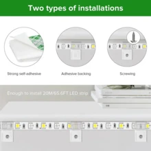 20pcs LED Strip Light Connector Clips, Lamp Strip Fixing Clamps - Transparent - View 5