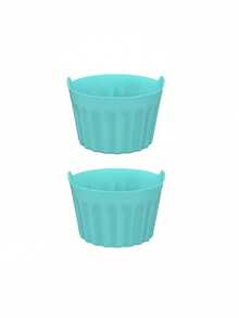 8 chiếc cốc nướng silicon dùng cho nồi chiên không dầu, khay nướng, cốc muffin, khuôn bánh tart, phụ kiện nhà bếp, dụng cụ làm bánh, đồ dùng tự làm. - Nhiều màu - Xem 8