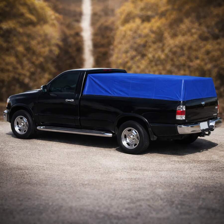 DuVlo Lona Azul Impermeable de Polietileno 2x3 Metros Resistente Multiusos Cubierta Protectora para Exterior Interior Uso en Jardín Construcción Camping Protección contra Lluvia Sol y Polvo Durable - Azul - Ver 1