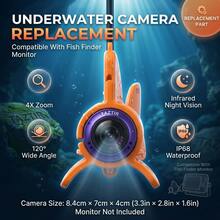 7-In-1 HD Underwater Fishing Camera & Monitor Kit - 4X Optical Zoom, IP68 Waterproof, Night Vision Fish Finder, Long Battery Life, Portable Fishing Gear For All Waters - 套裝 - 查看 9