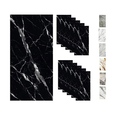 Panel Decorativo Tipo Mármol 30x60 cm para Pared | Caja 20 Piezas | Flexible y Térmico