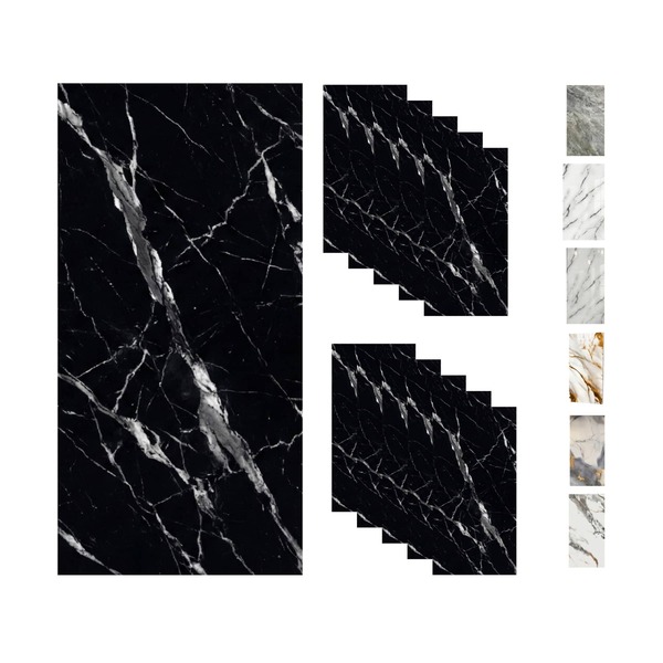 Panel Decorativo Tipo Mármol 30x60 cm para Pared | Caja 20 Piezas | Flexible y Térmico