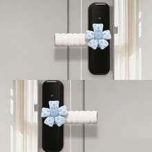 2pcs Cute Fresh Ripple Flower Door Handle Covers Ins Anti-Bump Anti-Static, Protective Covers For Door Handles, Anti-Collision Decoration - Multicolor - View 7