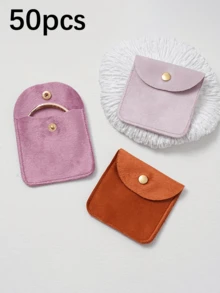 1/10/50个装 天鹅绒礼品袋，珠宝包装袋，珠宝礼品袋，婚礼生日派对糖果袋，耳环手链项链收纳袋，派对节日礼品包装袋 - I7 - 查看 3