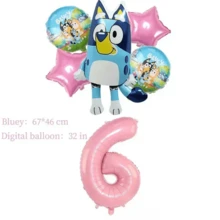 Birthday Balloon Set, Pink Number Balloons With Foil Balloons And Pink Star Balloons, Suitable For Theme Birthday Party Decoration - As Shown In the Figure - View 7