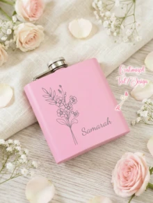 Bình hông phù dâu tùy chỉnh - Quà tặng tiệc cưới cá nhân hóa cho phù dâu - Bình tùy chỉnh cho bé gái có tên hoặc chữ cái đầu - Bình phù dâu để cầu hôn, tiệc độc thân, tiệc chia tay cuộc sống độc thân - Bình đựng rượu whisky độc đáo làm kỷ niệm - Quà tặng sinh nhật lý tưởng, Quà tặng cho cô ấy, Quà tặng cho bạn gái, Quà tặng đám cưới tùy chỉnh, Quà tặng phù dâu - Nhiều màu - Xem 13