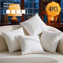 Square Pillow Insert For Sofa - White - View 1