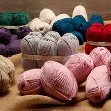 6卷/300克腈纶纱线，适合编织背心、帽子、包包、手工艺品等，每卷50克 - 多款式 - 查看 7